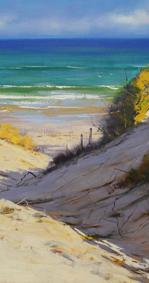 View from Dunes to headland, Central Coast by Graham Gercken