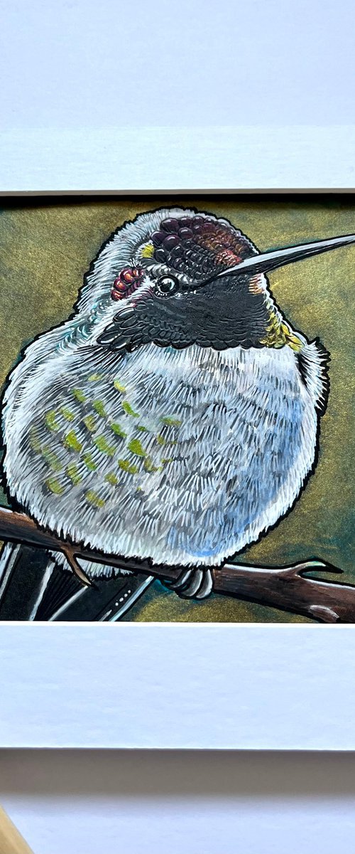 Little hummingbird by Karen Elaine  Evans