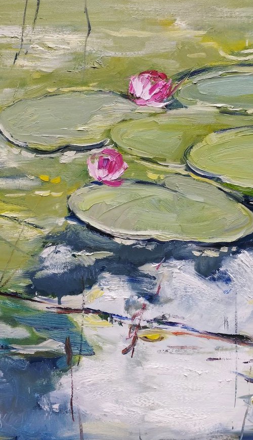 Water Lily reflection on the wate by Natali Oniks (Onikiienko)