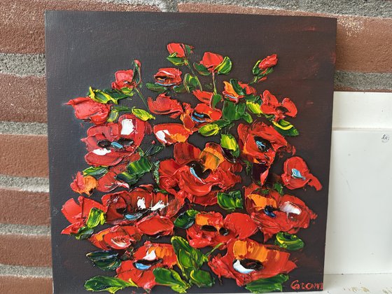 Mini Red poppies