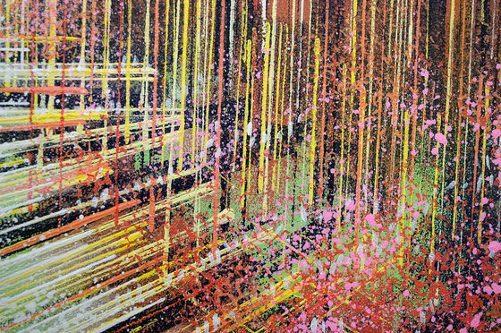 Spring Trees At Sunset