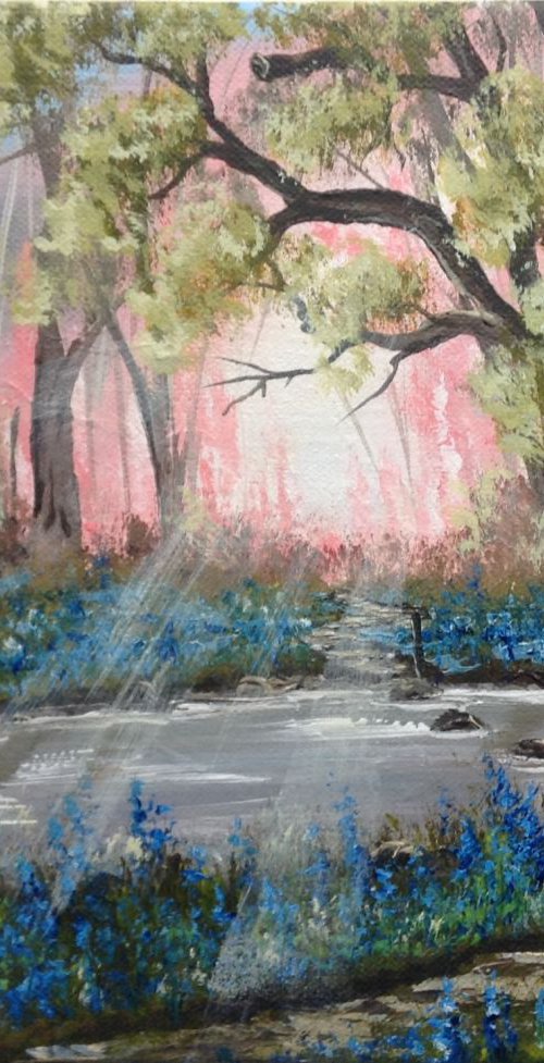 Bluebells by the Stream by Marja Brown