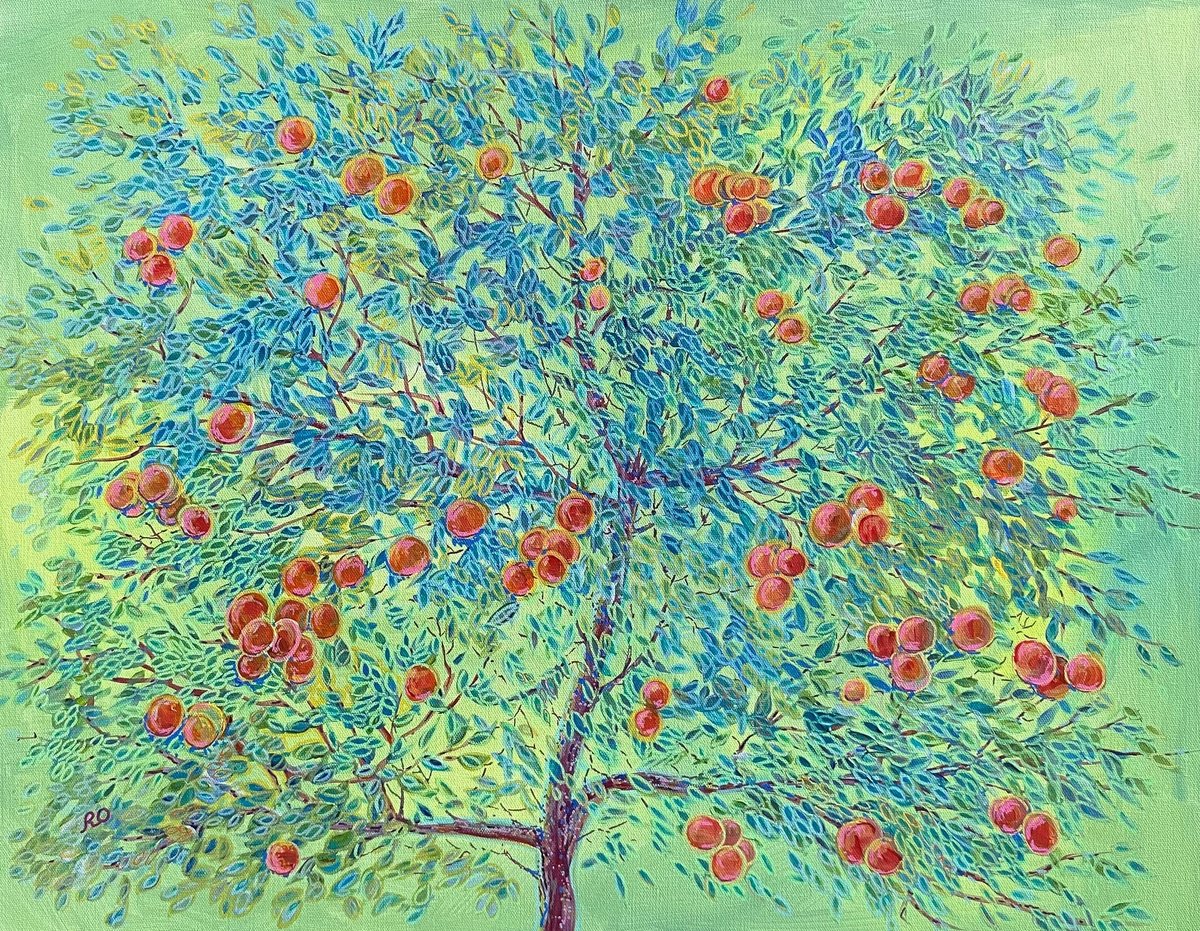  Young Fruits Tree By Olga Rokhmanyuk | Roartus, 28 X 22, Artwork For Sale On Artfinder