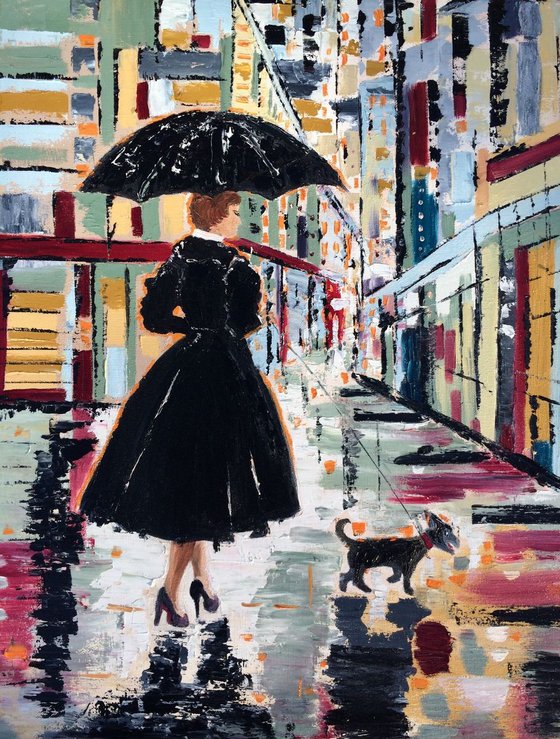 Girl with the umbrella