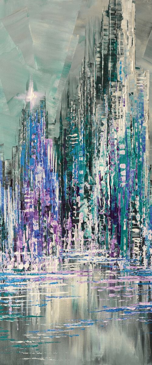 "Turquoise Skyscrapers" by Tatiana Iliina
