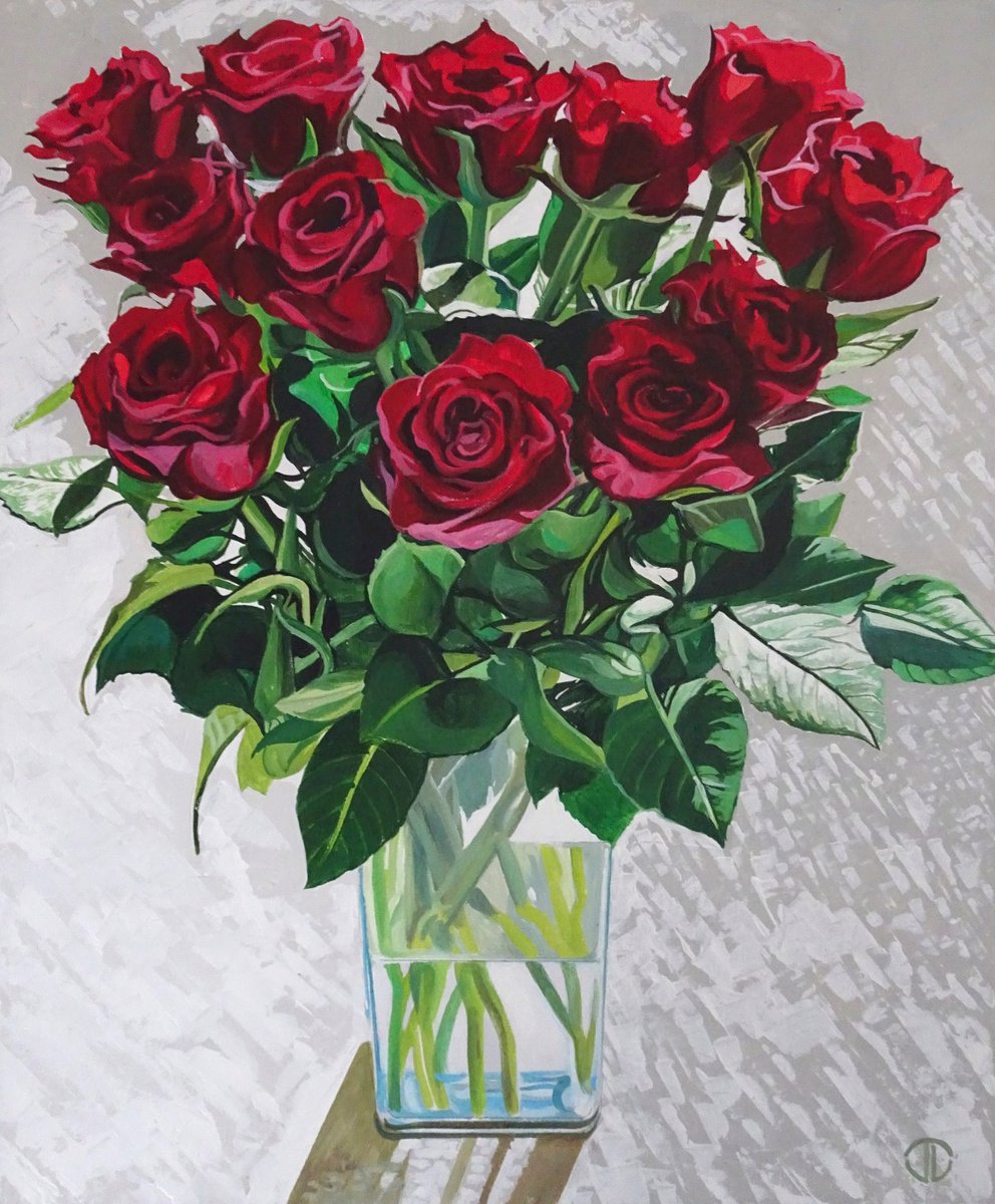 Red Rose Bouquet by Joseph Lynch