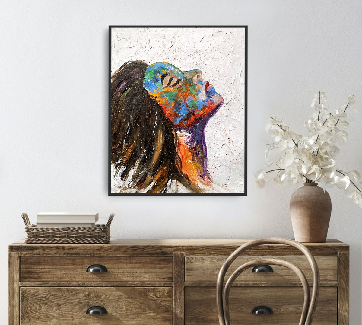 Color Of Emotion, Face To The Sky. By Vita Schagen, 16 X 20, Artwork For Sale On Artfinder