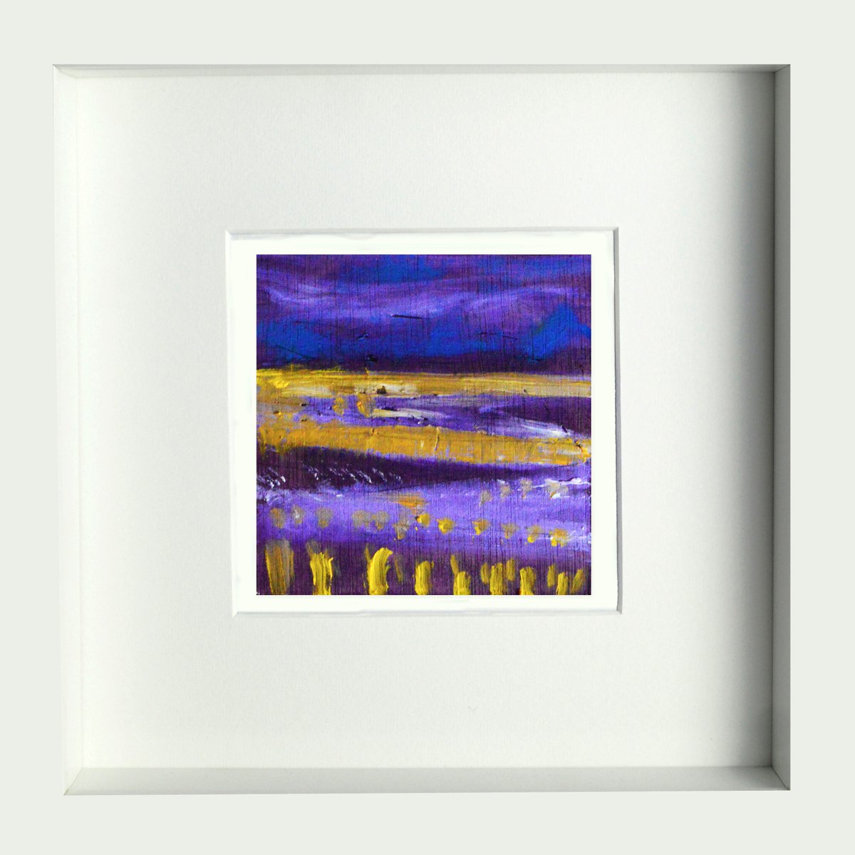 Organic Landscape Oil Painting By Cristian Valentich, 10 X 10, Serie 4, Original Artwork