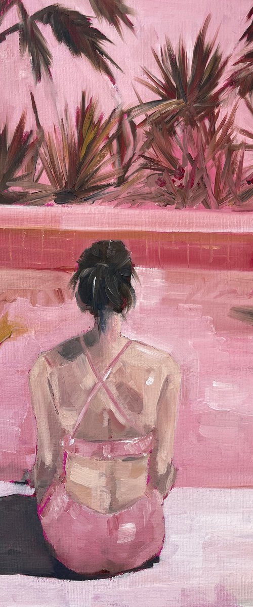 Pink pool by Anja Rudko