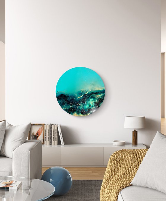 Golden Halo, Blue Depth #3