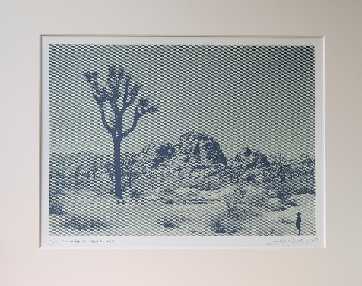 Landscape Screenprint By Lene Bladbjerg, 20 X 16", The Upside Of Feeling Small, Original Artwork