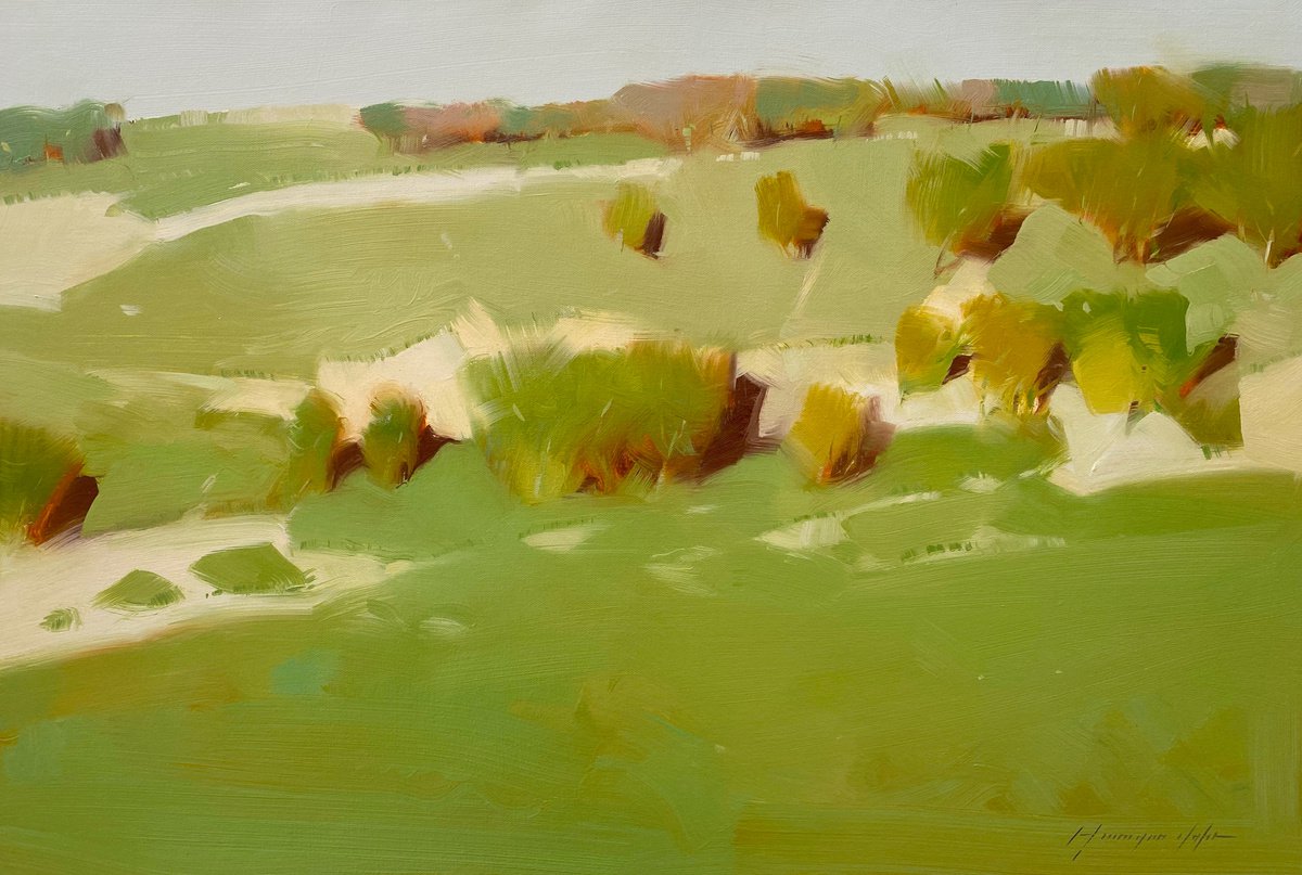 Autumn Valley By Vahe Yeremyan, 31 X 22, Artwork For Sale On Artfinder
