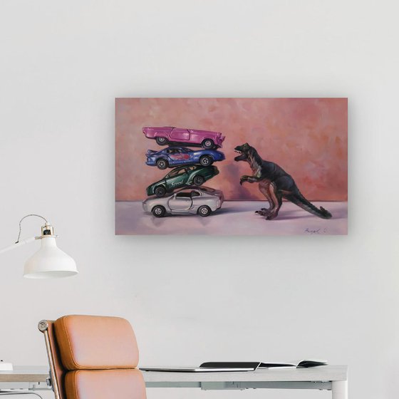 "Dinosaur vs. Dream Cars"