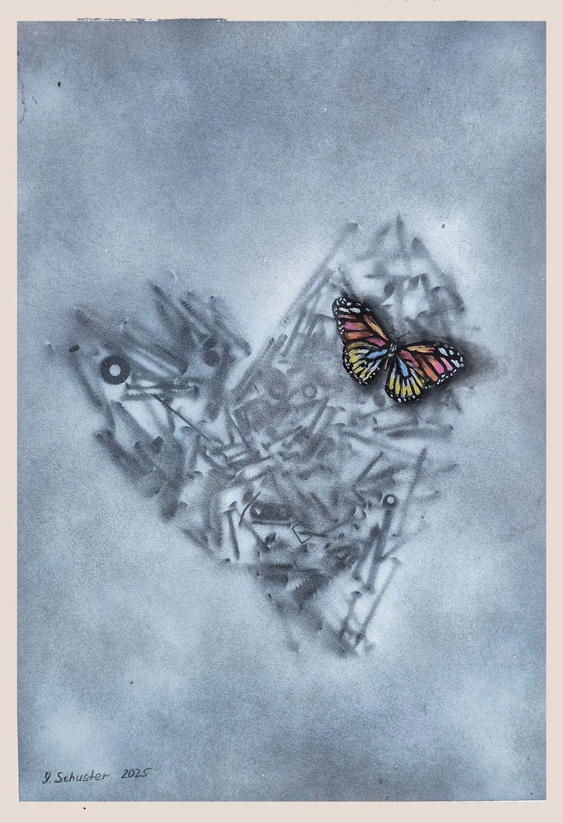 Impressionistic Landscape Acrylic Painting By Yulia Schuster, 14 X 20", Hope, Original Artwork