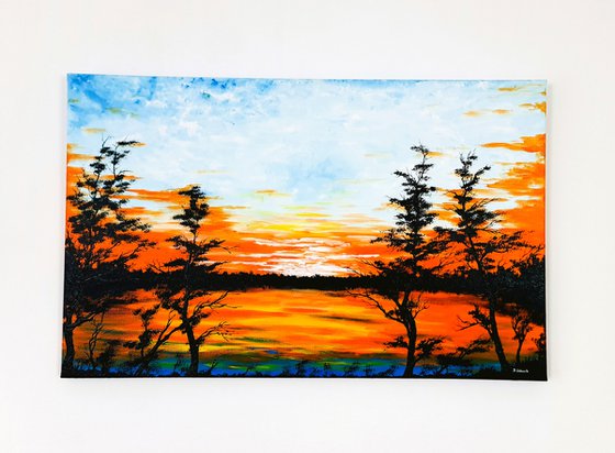 Sunset in the country 1