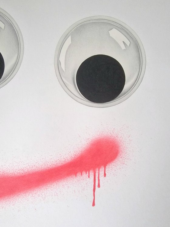 Googly Eyes and Spray Paint: A Drawing