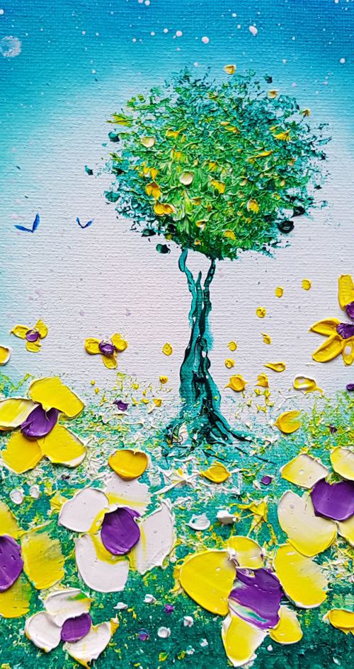 "Magic Tree & Flowers in Love" by Phil Broad