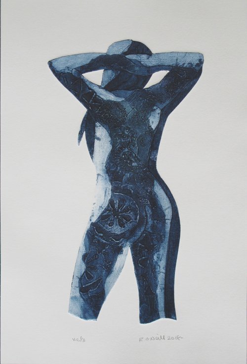 Standing female nude 3 variations by Rory O’Neill