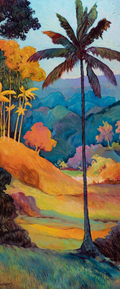 Lone Palm in a Summer Glow by Suren Ter-Avakian