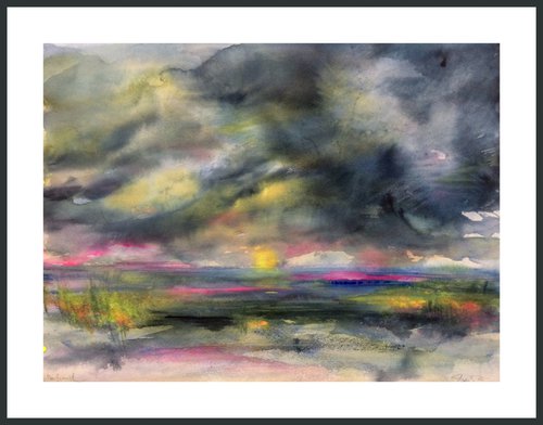 Storm In My Mind - Abstract Landscape I Seascape by Gesa Reuter