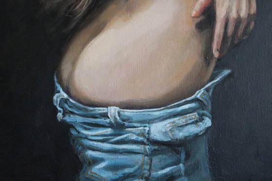 LEVIS 2. ORIGINAL PAINTING 50X70 CM. AS A GIFT.
