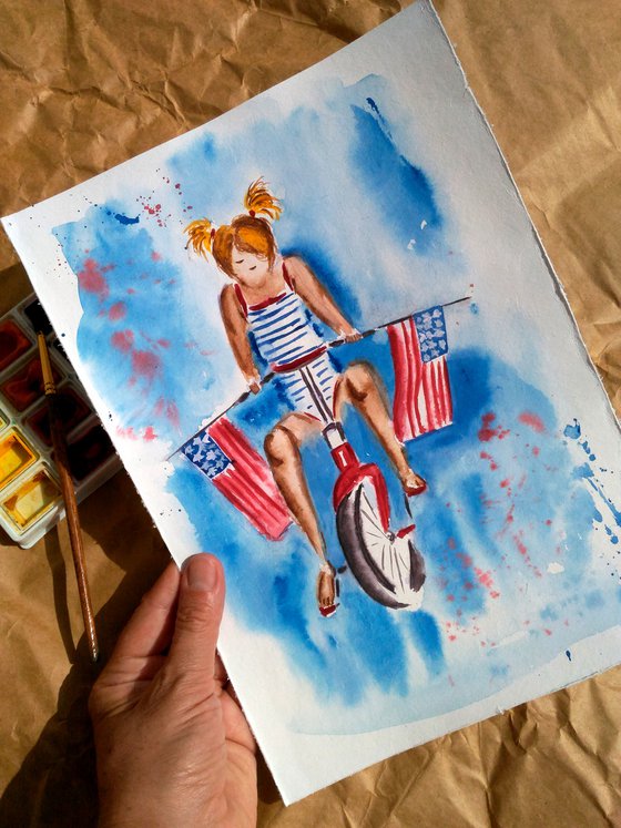 American Flag Painting