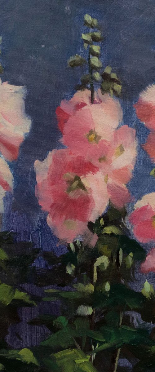 Hollyhock by Ling Strube