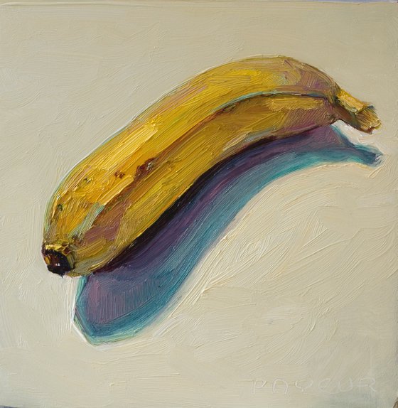 rough banana on white background