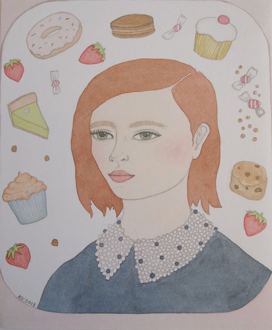 Portrait with Cakes