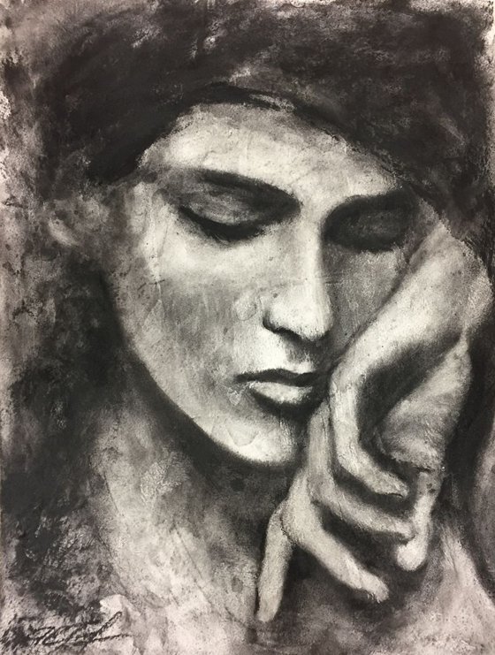 Portrait Charcoal Drawing