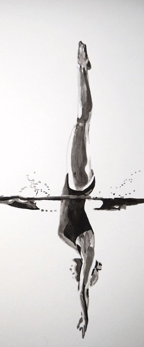 Jump / 42 x 29.7 cm by Alexandra Djokic