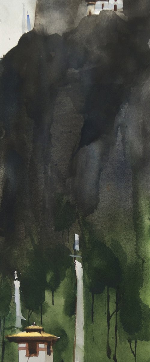 Way to tiger's nest, Bhutan by Prashant Prabhu