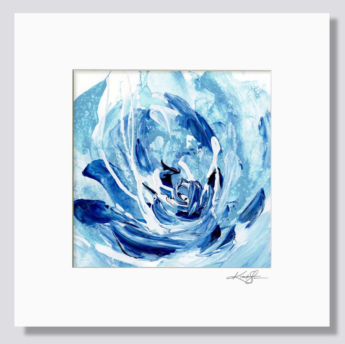 Blue Splendor 1 - Floral Painting by Kathy Morton Stanion by Kathy Morton Stanion