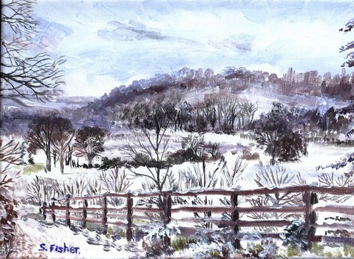 winter in the Aire Valley by Sandra Fisher