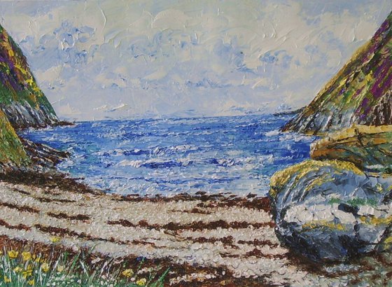Fleshwick Bay and Rock - Isle of Man