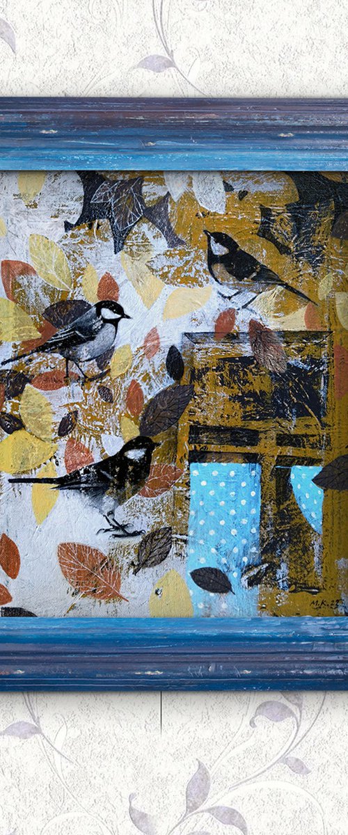 The blue curtains by Margot Raven