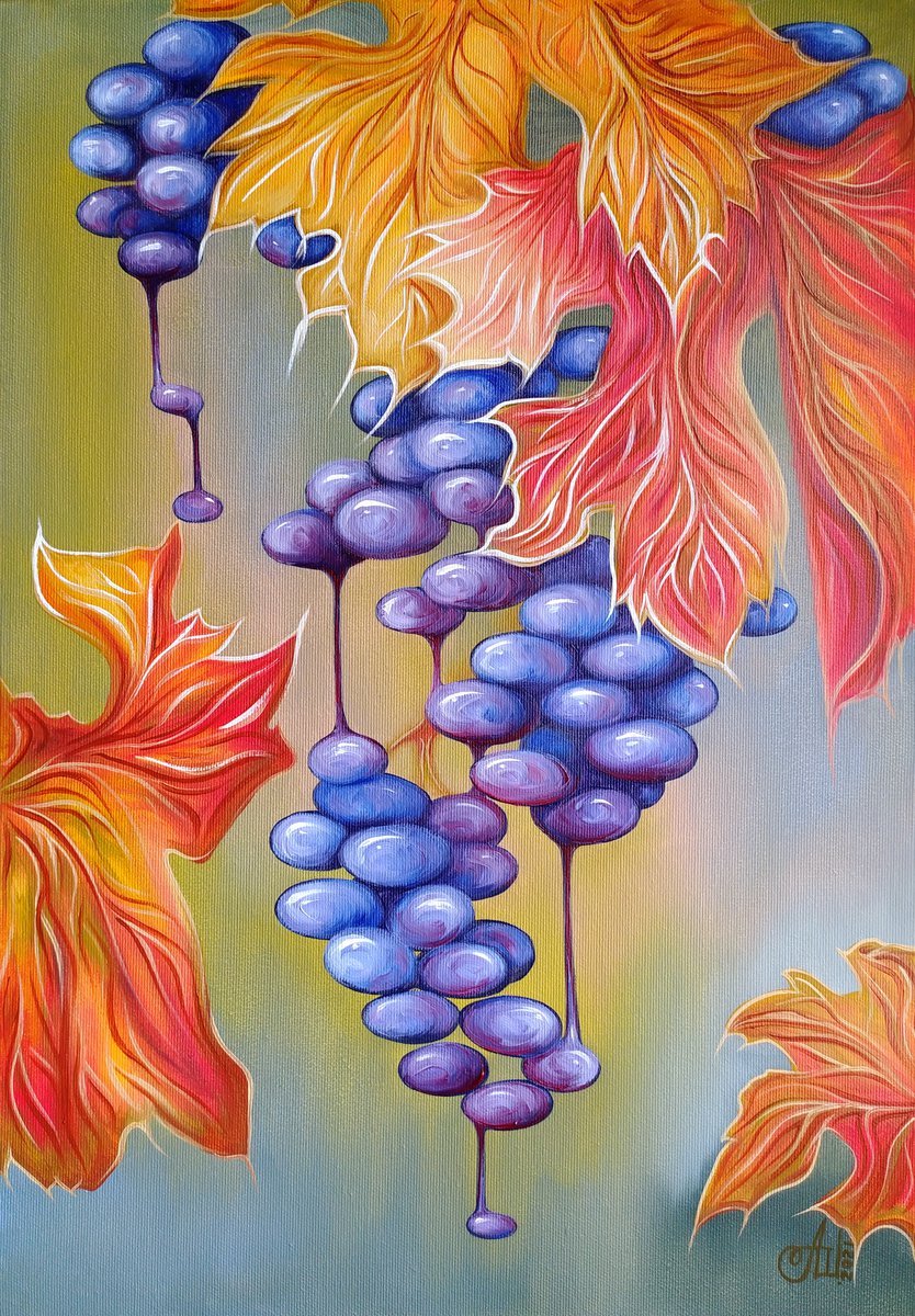 Surrealistic grape or Gift from Olympus by Anna Shabalova
