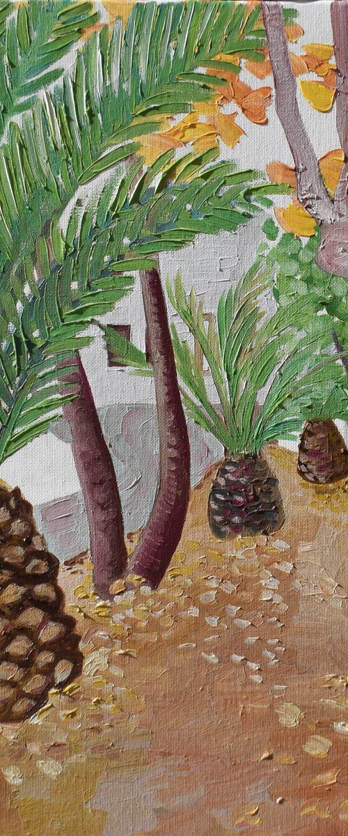 Palms in Calpe by Kirsty Wain