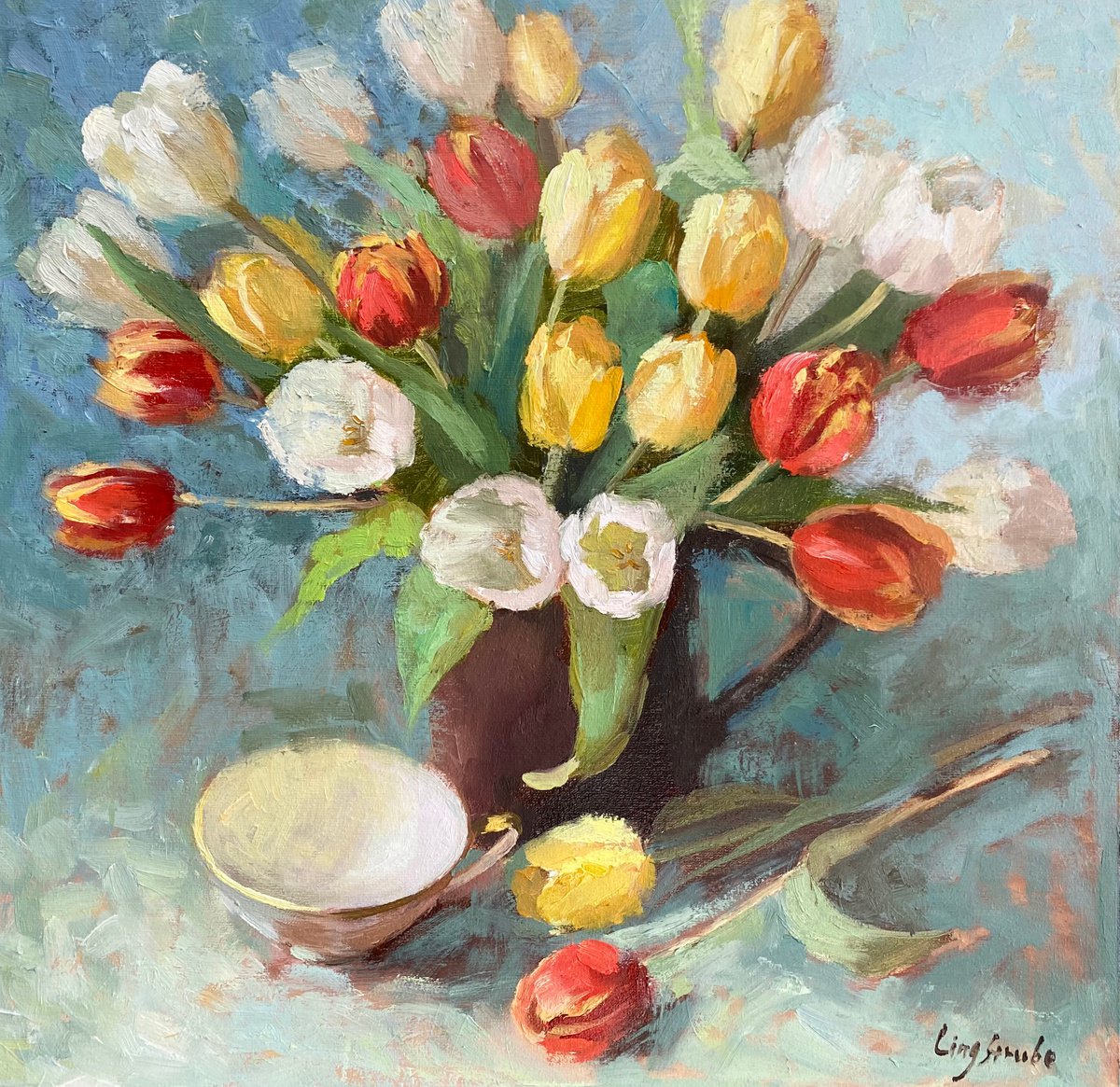 Tulip Bouquet #4 by Ling Strube