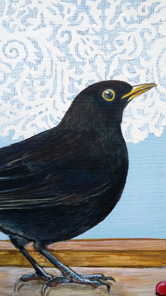 The blackbird and the berries