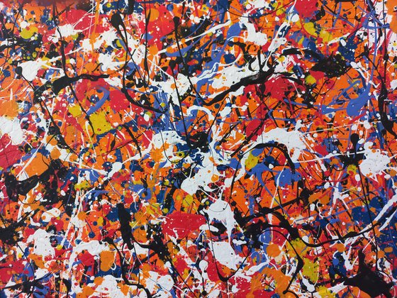J. Pollock style acrylic by M.Y.