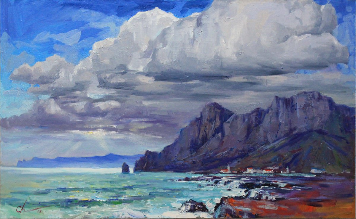 Impressionistic Landscape Oil Painting By Serhii Cherniakovskyi, 51 X 31", Breath Of Nature, Original Artwork