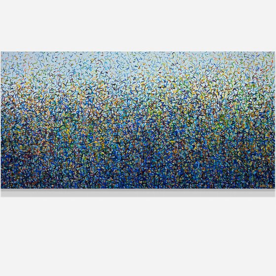 Katoomba Bush Dance 152 x 76cm acrylic on canvas