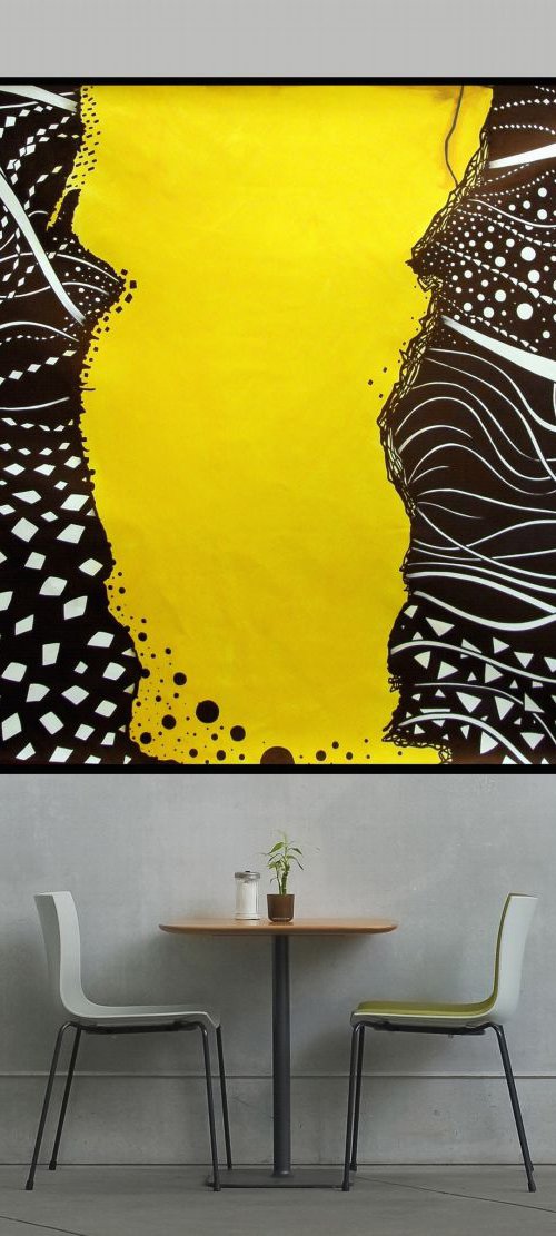 How deep is the sea! #3 (144 x 164 x 0,1cm) by Riccardo Ticco Capparella