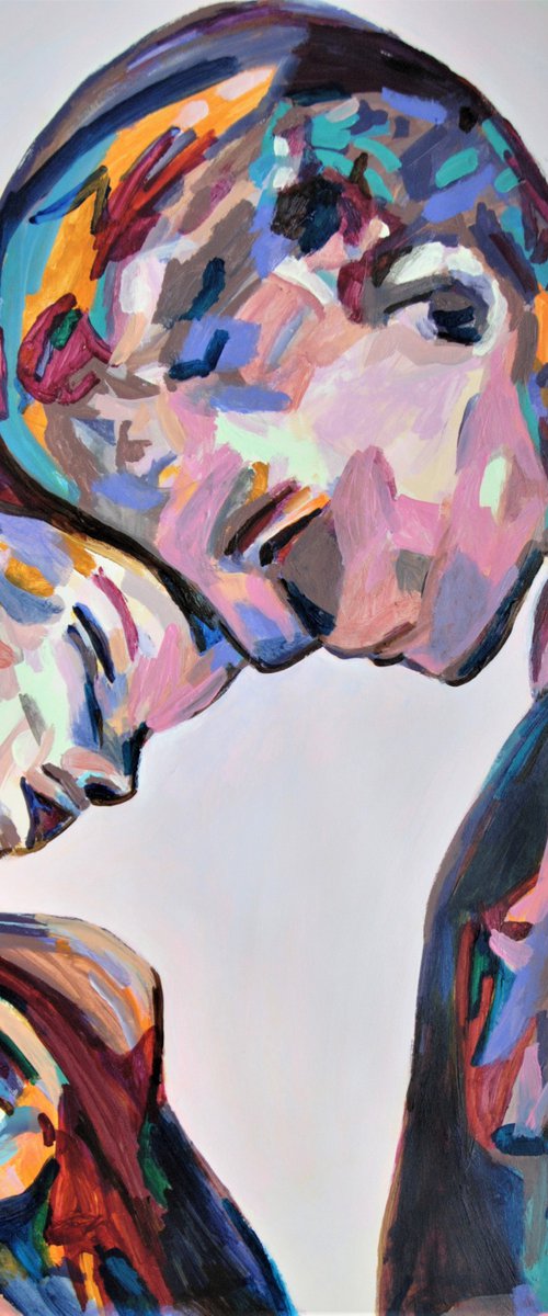 Lovers / 86x 70 cm by Alexandra Djokic