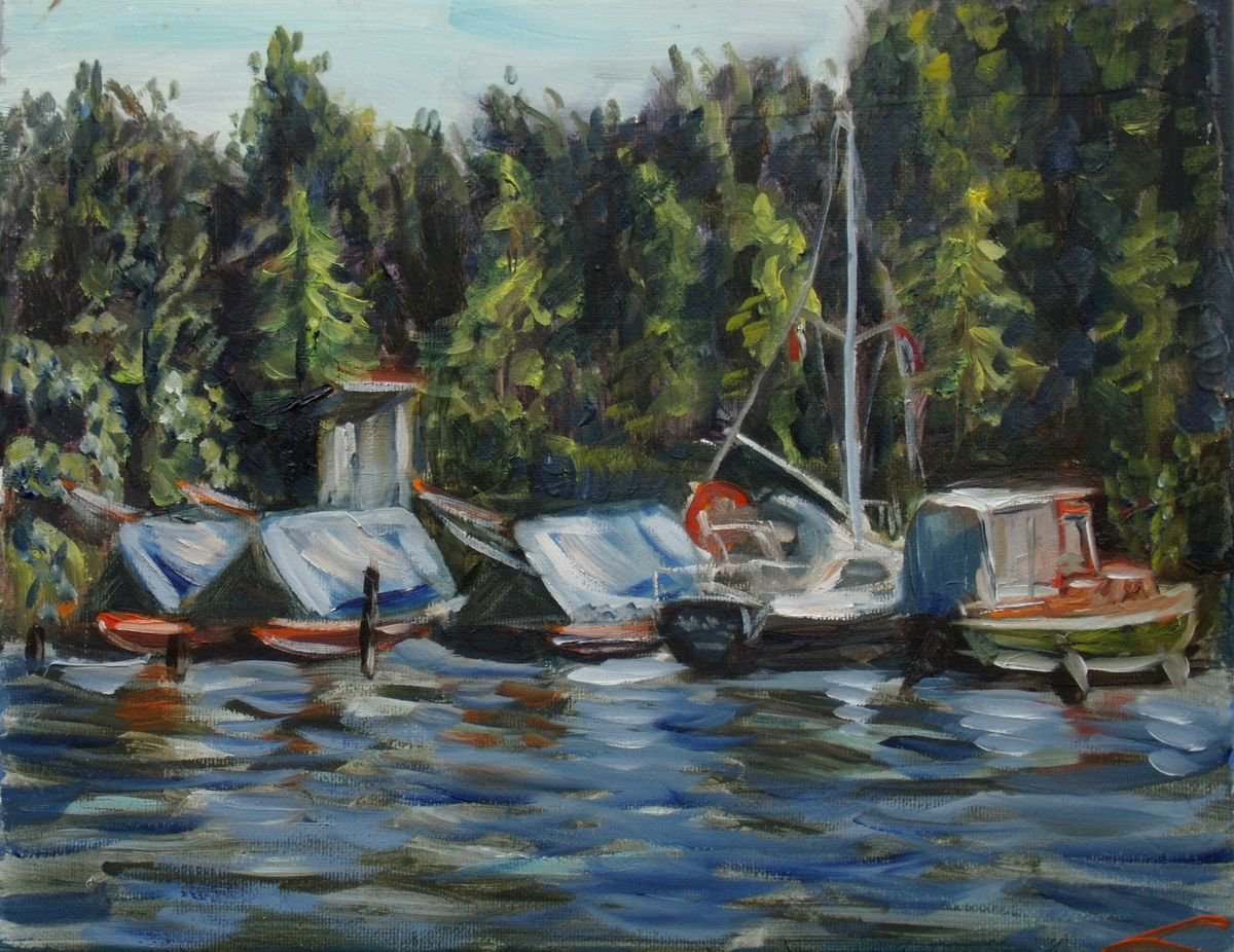Boats camp by Elena Sokolova