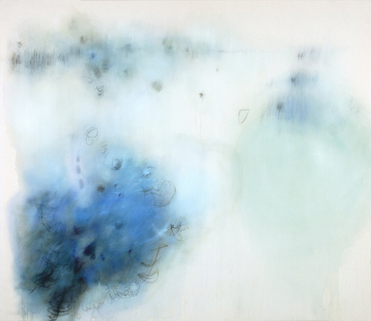 Abstract Landscape Oil Painting By Gina Parr, 59 X 51, Dear Mum, This Is The..., Original Artwork