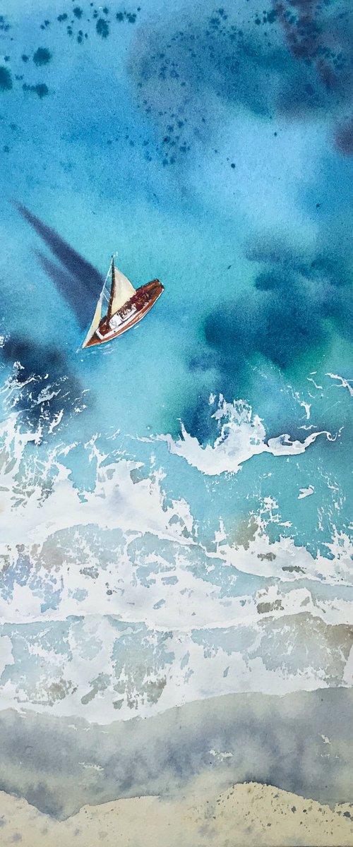 Seaside from a height of flight #6 by Eugenia Gorbacheva