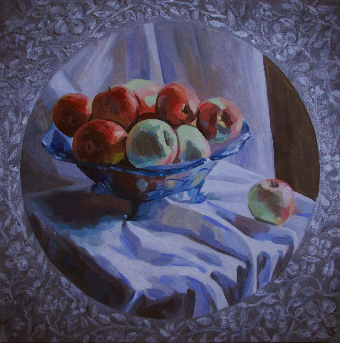 Still life with apples by Kateryna Bortsova