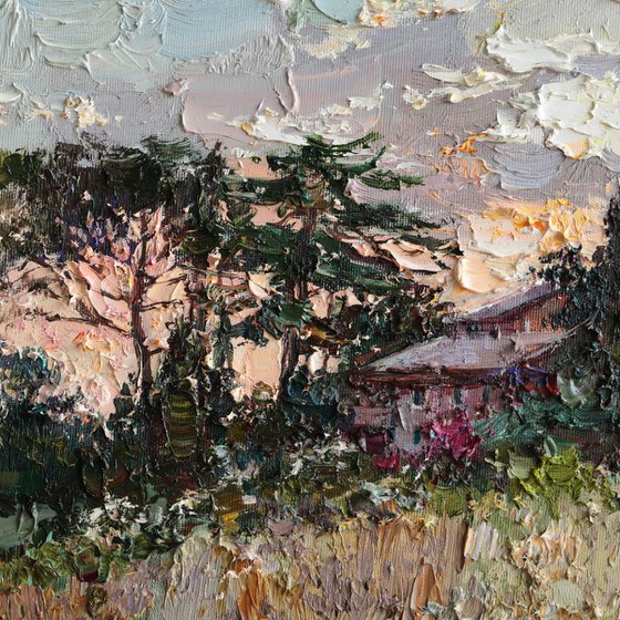 Italian Countryside at Sunset